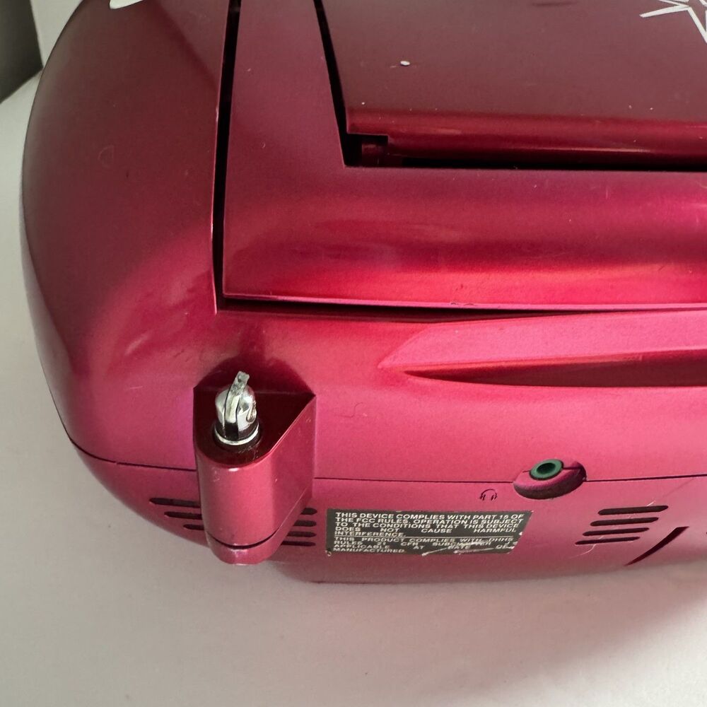 Nextplay Hot Pink Glitz & Glitter AM/FM Cd BOOMBOX NP400GB Works & Sounds Great - Picture 14 of 16
